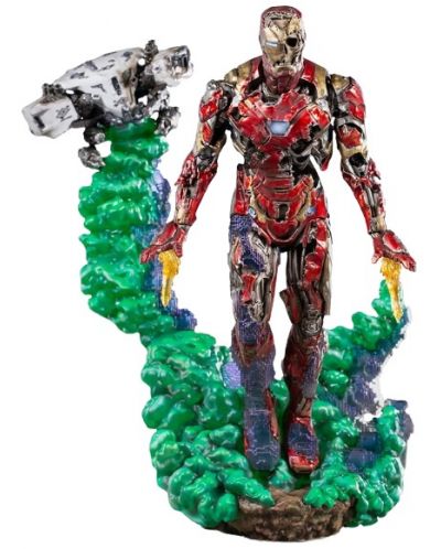 Iron Studios Marvel: Spider-Man - Statuia Iluzie Iron Man (Deluxe Art Scale), 21 cm - 1