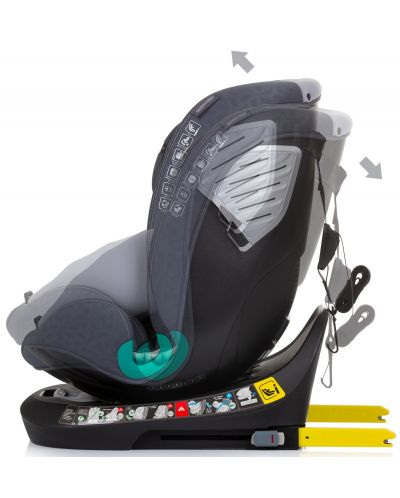 Scaun auto Chipolino - Supreme, 360°, IsoFix, i-Size, 40-150 cm, granit - 6