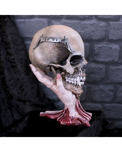 Figurina Nemesis Now Music: Metallica - Sad But True Skull, 22 cm - 5