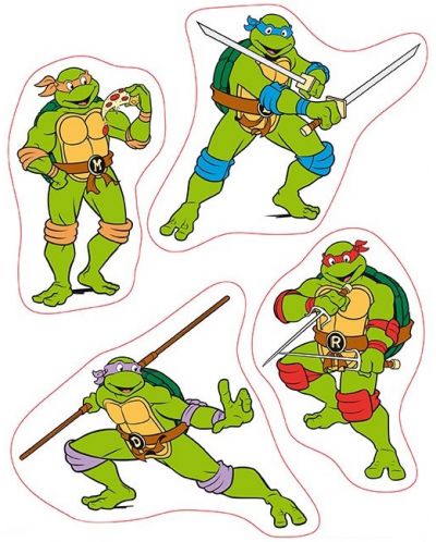 Autocolante ABYstyle Animation: Teenage Mutant Ninja Turtles - Turtles & Splinter - 2