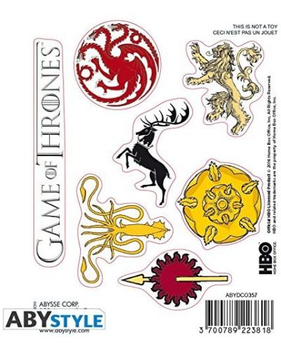 Stickere ABYstyle Television: Game of Thrones - House Sigils	 - 2