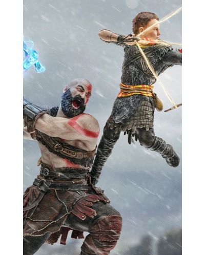 Jocuri Iron Studios: God of War - Statuia Kratos & Atreus, 34 cm - 9