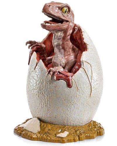 Figurină The Noble Collection Movies: Jurassic Park - Raptor Egg (Life Finds A Way) (30th Anniversary), 12 cm - 2