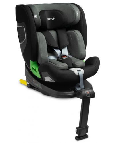 Scaun auto Caretero - Kamptos, IsoFix, i-Size, 40-150 cm,Gri - 1