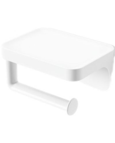 Suport pentru hârtie igienică și raft Umbra - Flex Adhesive, alb - 1