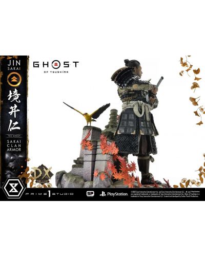Figurină Prime 1 Games: Ghost of Tsushima - Jin Sakai (Sakai Clan Armor) (Deluxe Bonus Version), 60 cm - 9