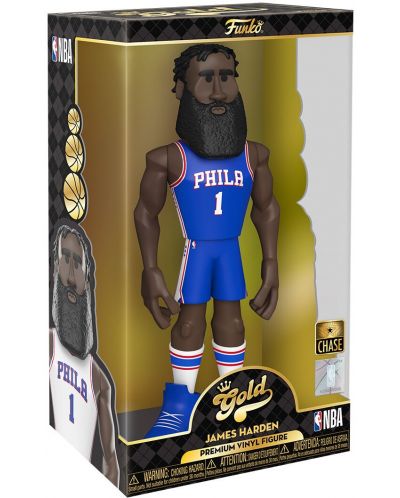 Statuetă Funko Gold Sports: Basketball - James Harden (Philadelphia 76ers), 30 cm - 5