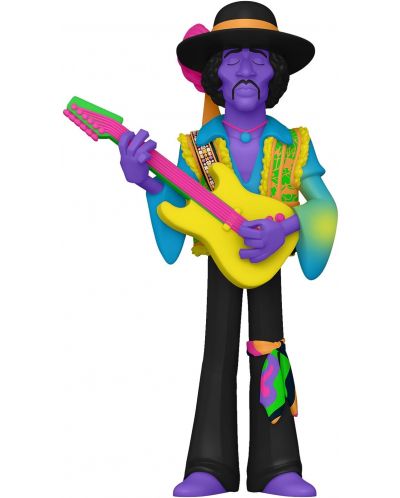 Statuetă Funko Gold Music: Jimi Hendrix - Jimi Hendrix (Blacklight), 12 cm - 1