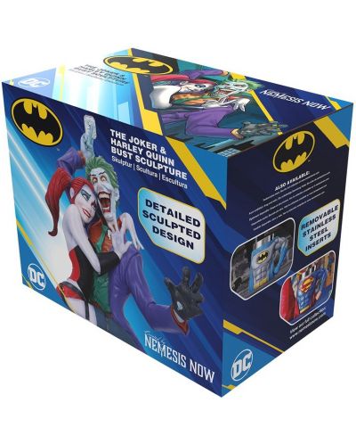 Bust de statuetă Nemesis Now DC Comics: Batman - The Joker and Harley Quinn, 37 cm - 8