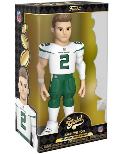 Statuetă Funko Gold Sports: NFL - Zach Wilson (New York Jets), 30 cm - 3