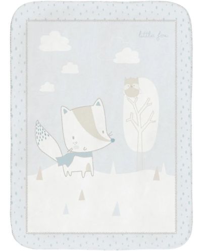 Pătură super moale pentru copii KikkaBoo - Little Fox, 80 x 110 cm - 1