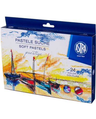 Creioane uscate Astra Prestige - Patrate, 24 culori - 1
