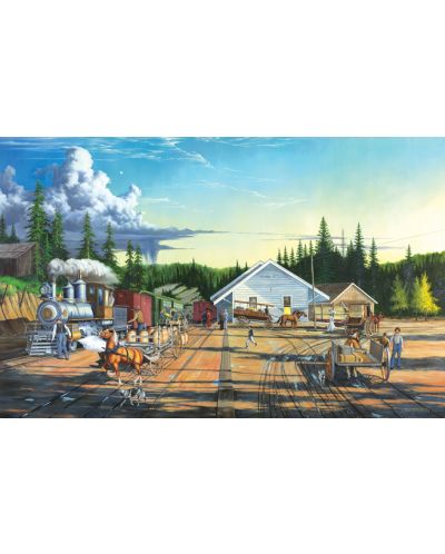 Puzzle SunsOut de 550 piese - Keith Brown, End of the Line - 1