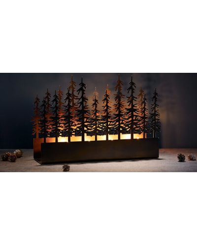 Philippi - Suport de lumânări Bosque, 29 x 8 x 10 cm, negru - 3