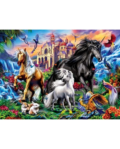 Puzzle strălucitor Master Pieces din 300 de piese XXL - Lumea cailor - 2