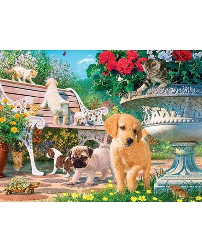 Puzzle-ghicitoare luminos Master Pieces de 550 piese - O dupa-amiaza in parc, Stive Reed - 2