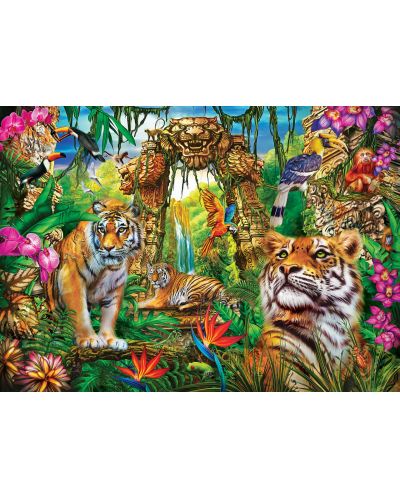 Puzzle-ghicitoare strălucitoare Master Pieces din 500 de piese - În jungla - 2