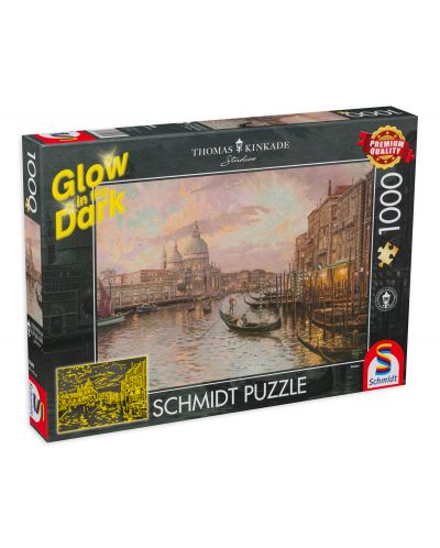 Puzzle luminos Schmidt de 1000 piese - Venetia, Thomas Kinkade - 1