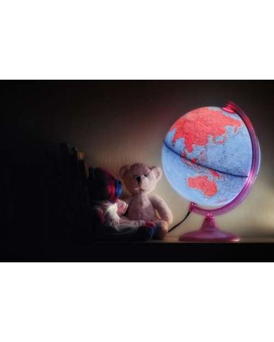 Glob luminos Nova Rico - PinkGlobe, 25 cm, EN - 2