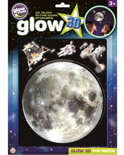 Sticker luminos 3D Brainstorm Glow - Luna - 1