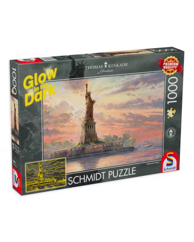 Puzzle luminos Schmidt de 1000 piese - Thomas Kinkade Dedicated To Liberty - 1