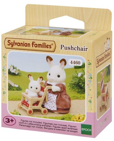 Figurina pentru joaca Sylvanian Families - Carucior pentru bebelusi - 1