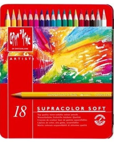 Set creioane colorate Caran d'Ache Supracolor, 18 culori - 1