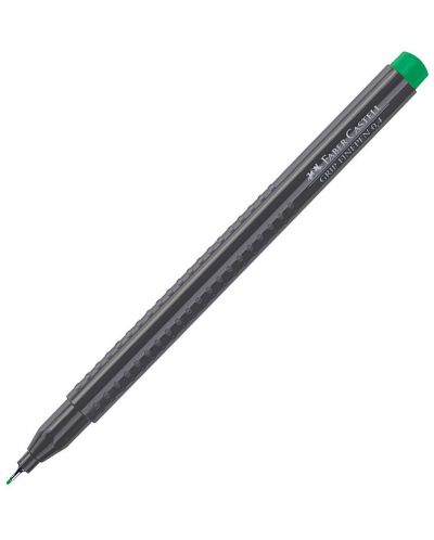 Liner Faber-Castell Grip - Verde smarald, 0.4 mm - 2