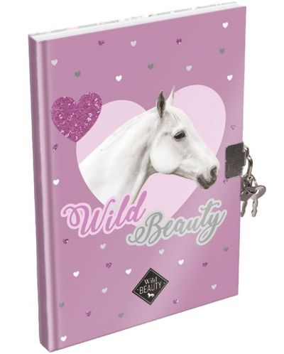 Jurnal secret cu lacăt Lizzy Card Wild Beauty Purple - A5 - 1