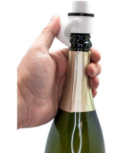 Dop de șampanie cu pompă 2 în 1 Vin Bouquet - VB FIT 1159, alb - 4
