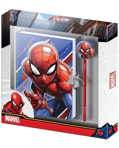 Set jurnal secret cu pix Karactermania Spider-Man - Skew	 - 1