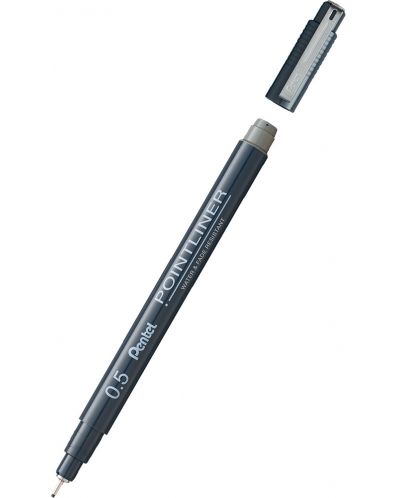 Pentel Pointliner - 0,5 mm, gri - 1