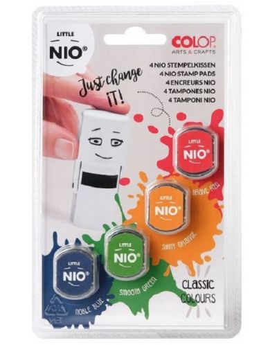 Stampile Colop - Nio, culori clasice, 4 buc. - 1