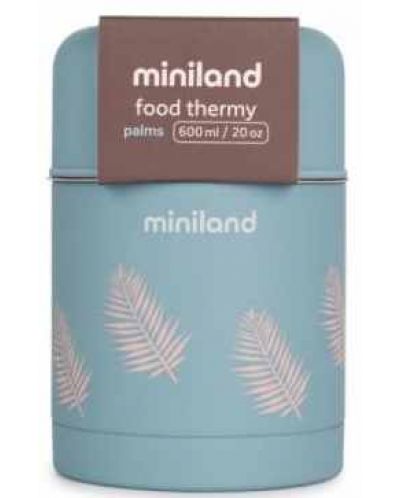 Termos pentru hrană Miniland - Terra, Palms, 600 ml - 1