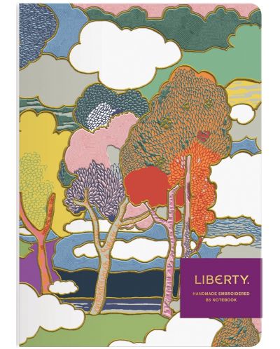Caiet Liberty - Prospect Road, B5, cu broderie manuală - 1