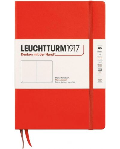Caiet Leuchtturm1917 New Colours - A5, pagini albe, Lobster, coperte rigide - 1