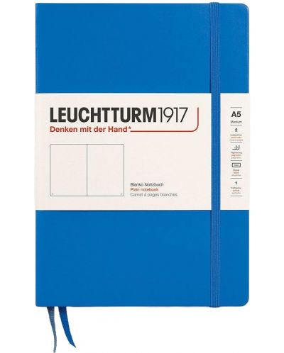 Caiet Leuchtturm1917 New Colours - A5, pagini albe, Sky, coperte rigide - 1
