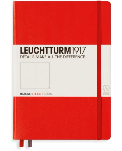 Agenda Leuchtturm1917 - А5, pagini albe, Red  - 1