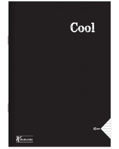 Caiet Keskin Color - Cool, A4, 60 de foi, rânduri largi, asortiment - 8