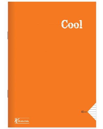 Caiet Keskin Color - Cool, A4, 80 de foi, rânduri largi, asortiment - 1
