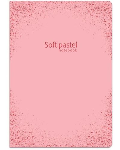 Caiet Lastva Soft Pastel - А5, 52 foi, randuri late, cu 2 campuri, sortiment - 3