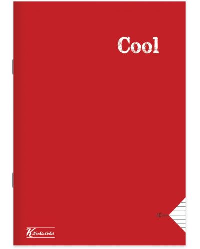 Caiet Keskin Color - Cool, A5, 40 de foi, rânduri largi, asortiment - 4