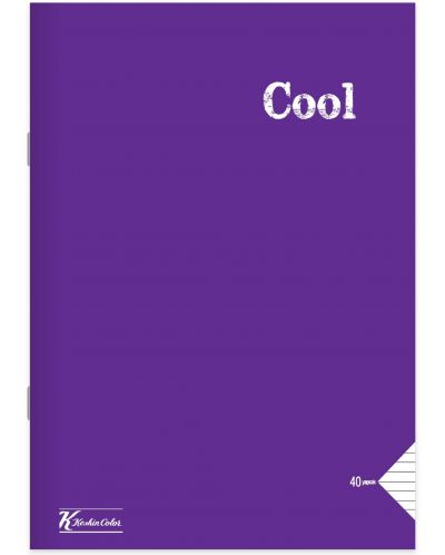 Caiet Keskin Color - Cool, A4, 80 de foi, rânduri largi, asortiment - 7