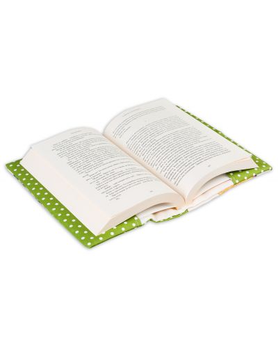 Coperta textila pentru carte Portocala (fond verde) - 8