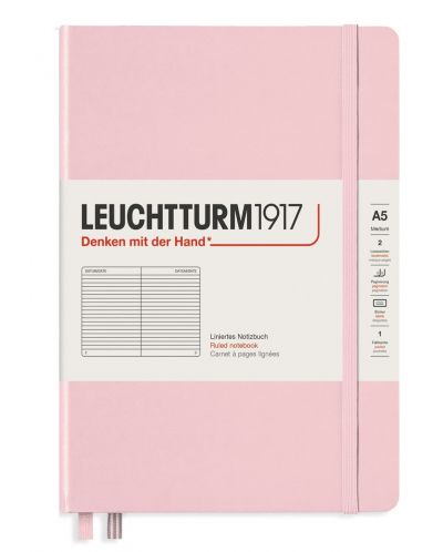 Caiet agenda Leuchtturm1917 Muted Colours - А5, roz, randuri late - 1