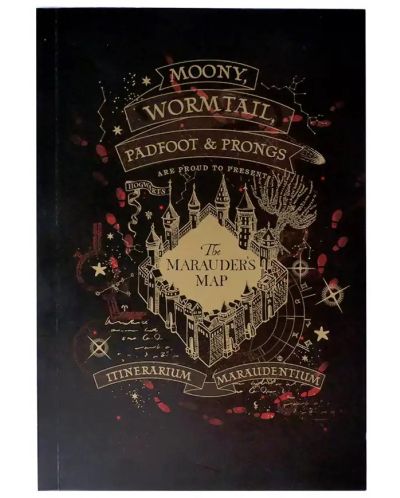 Caiet Moriarty Art Project Movies: Harry Potter - Marauder's Map (Gold version) - 1