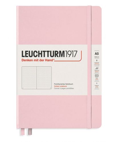 Carnetel Leuchtturm1917 Muted Colours -  A5, roz, pagini cu buline - 1