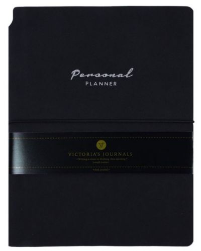 Caiet Victoria's Journals Kuka - Negru, copertă plastică, 96 de foi, format A5 - 1