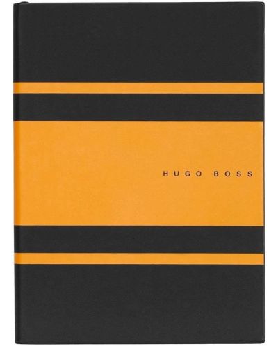 Caiet Hugo Boss Gear Matrix - A5, cu puncte, galben - 1