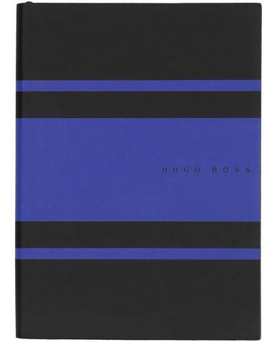 Caiet Hugo Boss Gear Matrix - A5, cu linii, albastru - 1